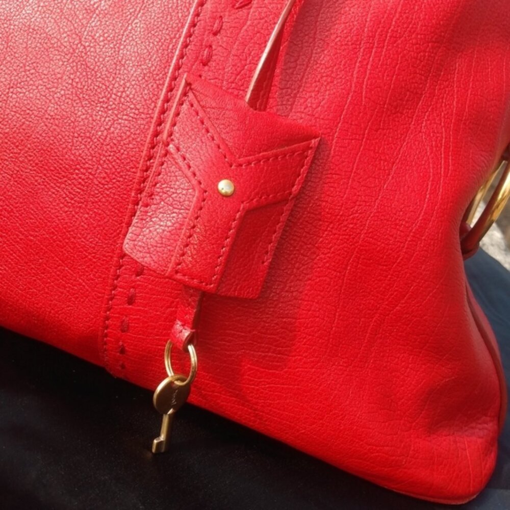 Yves Saint Laurent Large Red Muse Bag - Picture 10 of 16